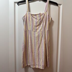 Forever 21 Pastel Striped Dress